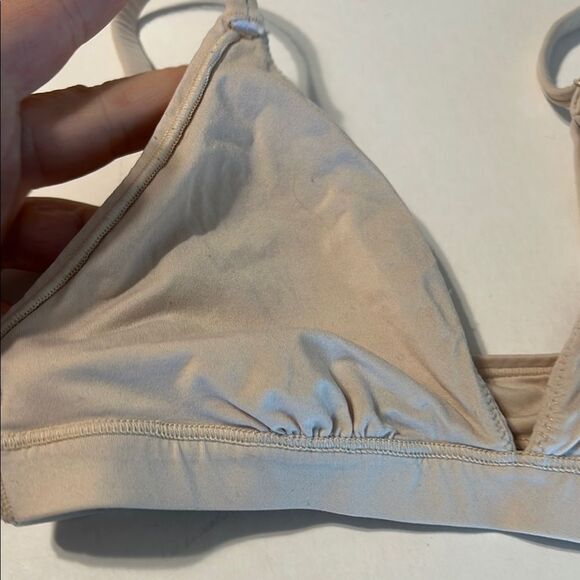 PINK Victoria's Secret Nude Wireless Triangle Bralette Stretch Pull On X-Small - Picture 4 of 7